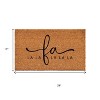 HomeRoots 17" X 29" Brown And Black Christmas Outdoor Coir Door Mat - 3 of 4