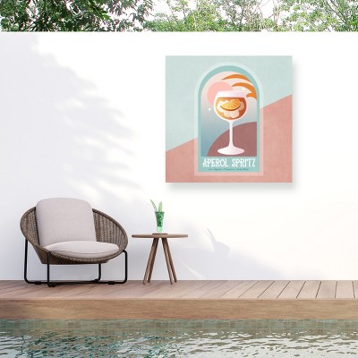 Trademark Fine Art - Emel Tunaboylu  Kokteyl Aperol Spritz Matted Framed Art