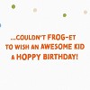 Carlton Cards Kids' 'You're Toad-ally Rad' Birthday Card - 3 of 3