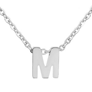 ELYA Women's Polished Initial Stainless Steel Necklace - ELYA - 1 of 4