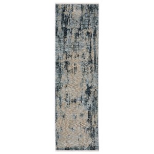 Oriental Weavers Hayden HAY04 Beige/ Blue Indoor Area Rug - 2'3" x 7'6" - 1 of 4