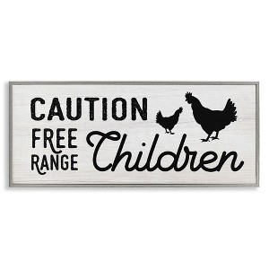 Stupell Industries Caution Free Range Children, 30" x 13" - 1 of 4