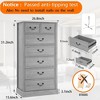 7 Drawers Dresser for Bedroom, Wood Modern Dresser Chest of Drawers Organizer Storage,Vintage Design - 2 of 4
