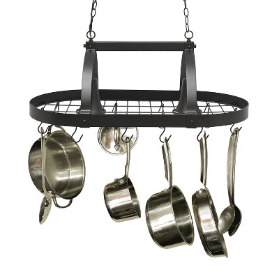 Oil Rubbed Bronze 2-Light Metal Kitchen Pot Rack