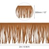 Unique Bargains PU Leather Suede Sewing Tassel Fringe Trim 2 Yards 12 Inch - 2 of 4