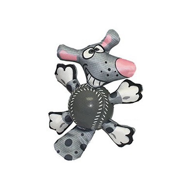 Multipet Mouse ANI Balls Plush Animal with a Squeaker and Ball Body