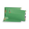 Smead Heavyweight Colored End Tab Fastener Folders, 0.75" Expansion, 2 Fasteners, Legal Size, Green Exterior, 50/Box - 2 of 2