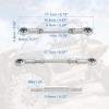 Unique Bargains M8 Steering Suspension Tie Rod for 49cc Electric ATV Go Kart 2Pcs Silver Tone - 3 of 4