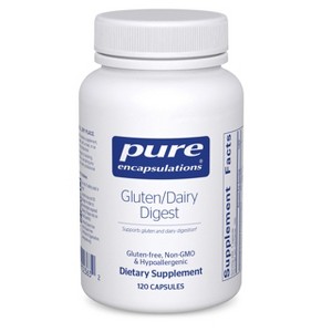 Pure Encapsulations Gluten/Dairy Digest - Unique Mix of Enzymes to Support Healthy Gluten and Dairy Digestion* - 120 Capsules - 1 of 4