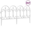 MOEPISY Lawn Edgings 17 pcs White 32.8 inch PP - 2 of 4
