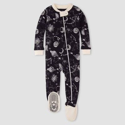 Burt's Bees Baby® Baby Boys' Space Dreams Organic Cotton Footed Pajama - White 3-6M