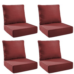 Gymojoy 24x24x6" Outdoor Cushion Patio Chair Furniture Cushion 28D High Density Sponge Cushion with Removable Cover Cushion Replacement - 1 of 4