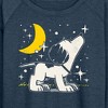 Women's - Peanuts - 50s Snoopy Stars Lightweight French Terry Wide Neck Long Sleeve Shirt - 2 of 4