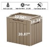 LACOO 32 Gal. Outdoor Resin Deck Box with Seat - 3 of 4