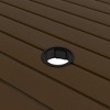 vidaXL Patio Table Brown 32.1 in.x32.1 in.x28.3 in. Steel - 4 of 4