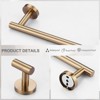 WOWOW 3-Pieces Bathroom Hardware Set in Brushed Gold - 4 of 4