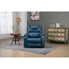 Oversized PU Leather Power Lift Recliner Chair with Dual OKIN Motors, 180¡ã Lay Flat, Multi-Function Massage, and Cup Holders - 2 of 4