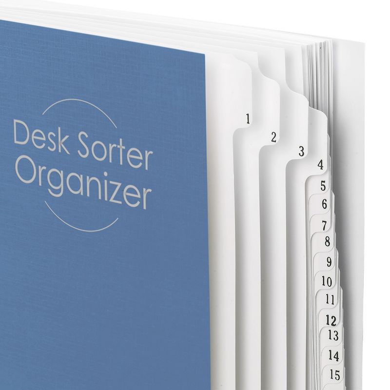Smead Desk File/Sorter, Daily (1-31), 31 Dividers, Letter Size, Blue (89294), 3 of 4