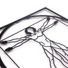 Vitruvian Man Metal Wall Art, Modern Style Metal Wall Decor for Home, Office, Living Room Decoration - 3 of 4