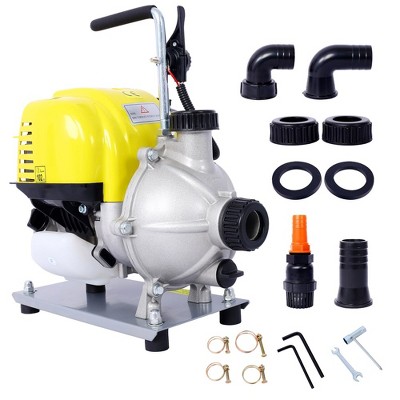 38CC 4-Stroke Commercial Engine Gasoline Water Pump, 1.5 Inch Portable Aluminium Gas-Powered Transfer Pump