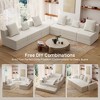 GYIIYUO 128" Oversize Modular Sectional Sofa, Modern U-Shape Sectional Couch, Upholstered Couches for Living Room Bedroom, No Assembly Require - 4 of 4