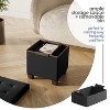 StorageBud Storage Ottoman for Bedroom End of Bed, Faux Leather Storage Bench, Large Storage Ottoman Bench, Entryway Bench with Storage - 2 of 4
