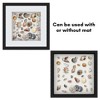 Americanflat 12x12 Shadow Box Frame with Shatter-Resistant Glass - Use as 10x10 Frame with Mat or 12x12 Frame Without Mat - Black - 4 of 4