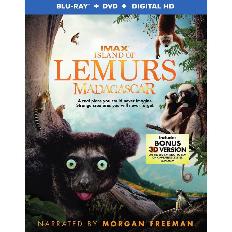 Island of Lemurs: Madagascar (2 Discs) (Includes Digital Copy) (UltraViolet) (3D/2D) (Blu-ray/DVD), 1 of 2