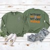 Simply Sage Market Women's Graphic Sweatshirt Witchy Mama Lightning Bolt Front and Back - 3 of 4