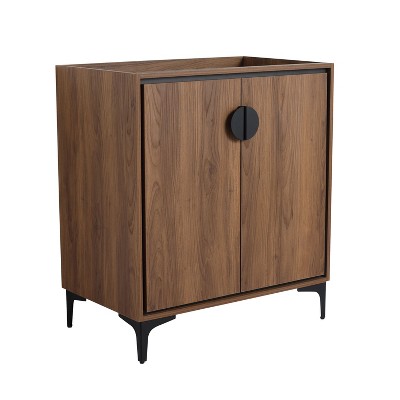 NicBex 29.33" Freestanding Bathroom Vanity without Sink, Bathroom Storage Cabinet, 2 Cabinet Doors for Bathroom