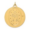 Black Bow Jewelry 14k Yellow Gold Large Round Miraculous Medal Pendant - 3 of 4