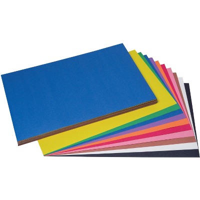 SunWorks Heavyweight Construction Paper, 12 x 18 Inches, Assorted, pk of 100