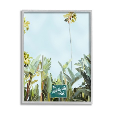Stupell Industries Beverly Hills Hotel Plants Framed Giclee Art
