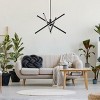 Dewdrop 3-Light Modern LED Pendant Light, Adjustable Dimmable Linear Chandelier in Matte Black, ETL Listed for Dining Room - 4 of 4