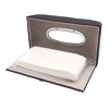 Unique Bargains Faux Leather Tissue Box Cover Napkin Paper Holder Case for Car Home Black Red - 3 of 3