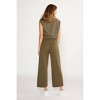 Women's Vivian Wide Leg Terry Pant - ETICA - 3 of 4