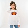 The Juniper Shop SmileyWorld Pumpkin Face Checkered Youth Long Sleeve Tee - 3 of 4