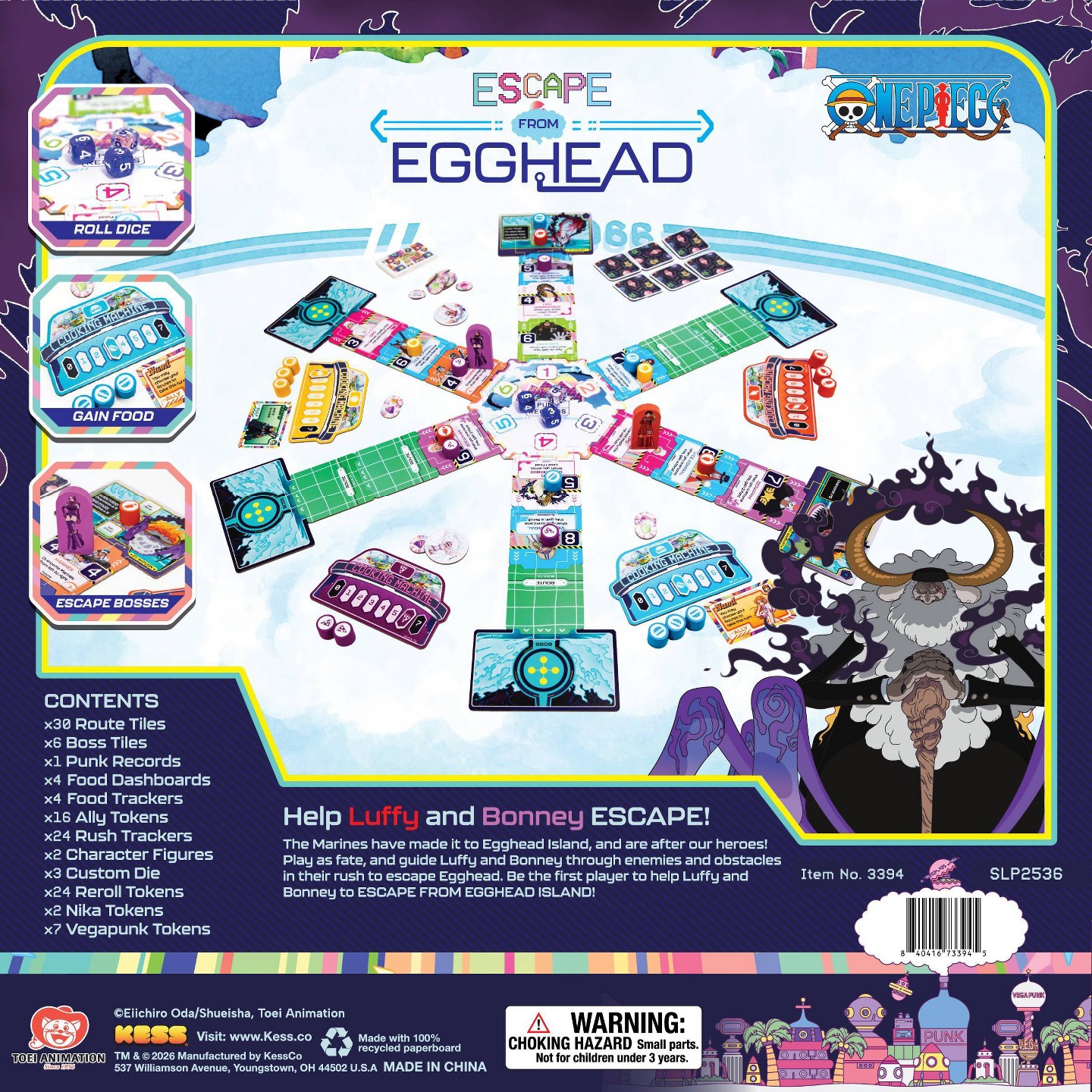 Детские игрушки Kess One Piece: Escape From Egghead Island Strategy Board Game — фото 7