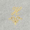 Linum Home Textiles 100% Turkish Cotton MONICA Gold Thread 2PC Embellished Washcloth Set - 3 of 3