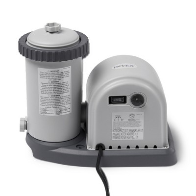 Intex 1500 GPH Gray Above Ground Pool Filter Pump