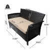 Christopher Knight Home Lucia Outdoor Wicker 7 Seater Chat Set with Cushion - 4 of 4