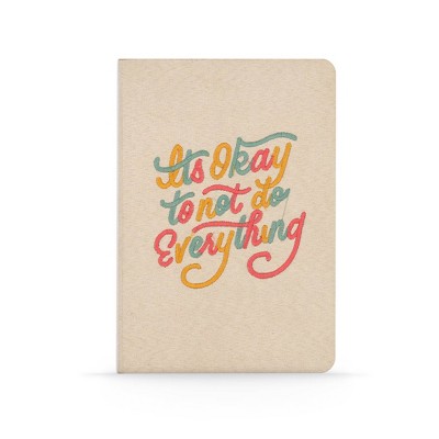 Hard Cover Casebound Suede Journal It's Okay to Not - Denik