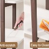 Vertical Bookshelf, 4-Tier Bookcase, Narrow Spine Book Shelf for Small Space, Corner Standing Shelf for Living Room, Study, Entryway - 4 of 4