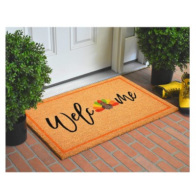 Bright Coir Thanksgiving Welcome Outdoor Doormat 17" x 29"
