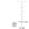 EVERLY JEWELRY | Sterling Silver 1 CT DEW Created White Moissanite Fashion Post Earrings - 2 of 4
