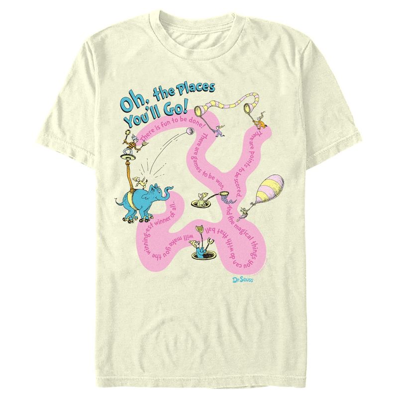 Men's Dr. Seuss Oh the Places You'll Go Quotes T-Shirt, 1 of 5