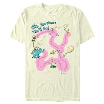 Men's Dr. Seuss Oh the Places You'll Go Quotes T-Shirt