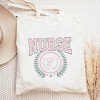 City Creek Prints Nurse Grunge Canvas Tote Bag - 15x16 - Natural - 2 of 2