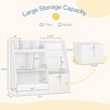 Arceso 4 in 1 Kids Bookshelf and Toy Storage Organizer, 3-Tier Toy Organizers with Removable Toy Bin, Toddler Sling Bookshelf with Storage Cubbies - 2 of 4