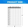 GSE 100-Pack 7"x5" Canasta Score Sheets, Canasta Score Sheet with Game Instructions & Trick Values - 4 of 4